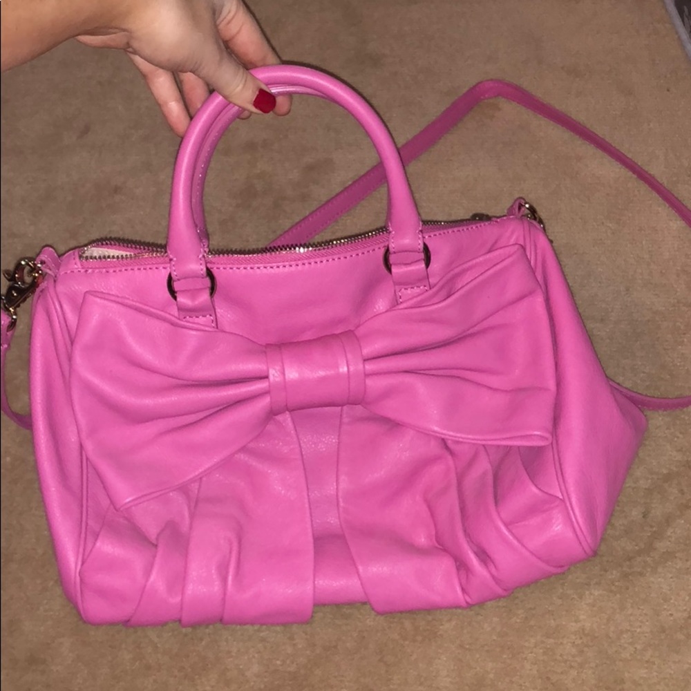 Bright Pink Valentino Red bag / Great Condition
